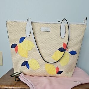 Kate Spade Cream and Yellow Lemon Tote
